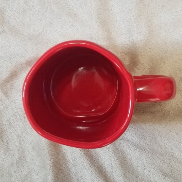 Rae Dunn Cheer Christmas Holiday Coffee Mug. Red w/ White Letters. NWT. - Picture 2 of 4